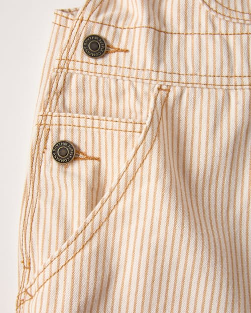 laydown detail image of Women's Willa Stripe Short Overall