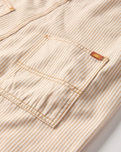 laydown detail image of Women's Willa Stripe Short Overall