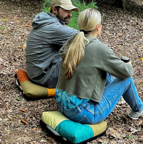 lifestyle image of Wanderer 'Quad' Outdoor Cushion - Terrain