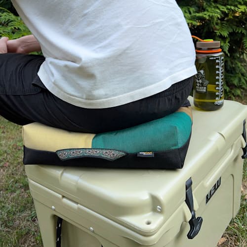 lifestyle image of Wanderer 'Quad' Outdoor Cushion - Terrain