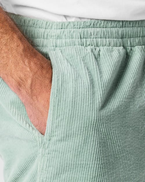on model image of Corduroy Drawstring Short