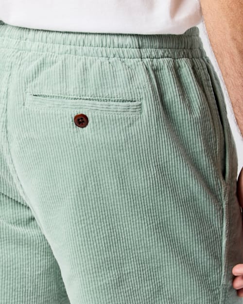 on model image of Corduroy Drawstring Short