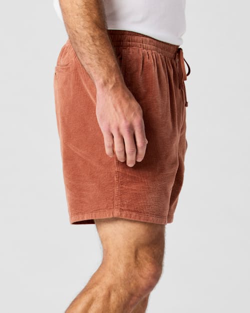 on model image of Corduroy Drawstring Short