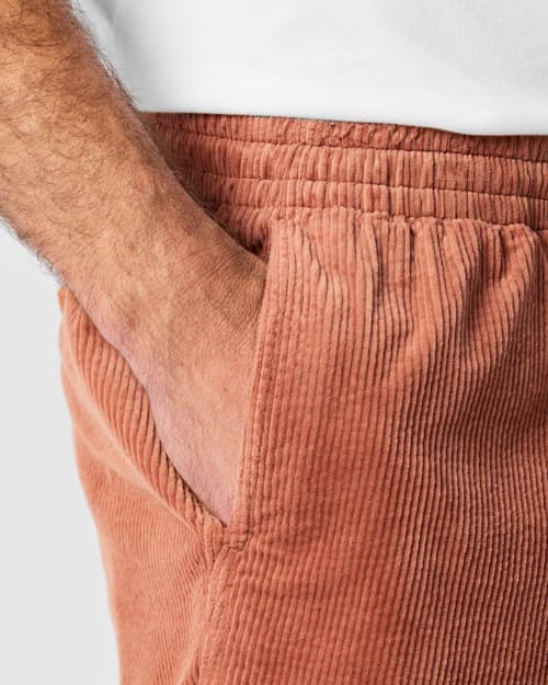 on model image of Corduroy Drawstring Short