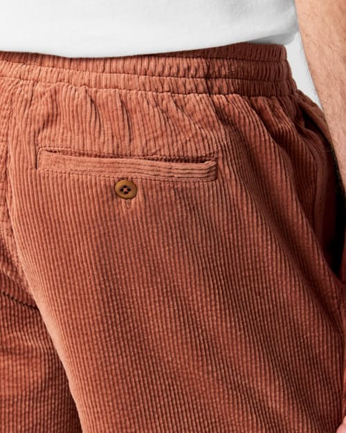 on model image of Corduroy Drawstring Short