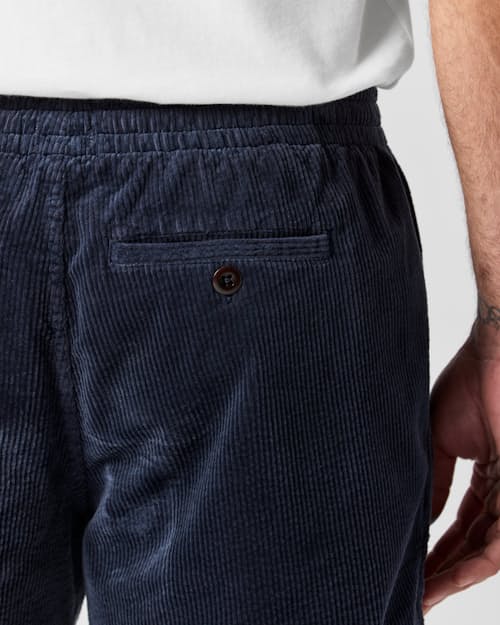 on model image of Corduroy Drawstring Short