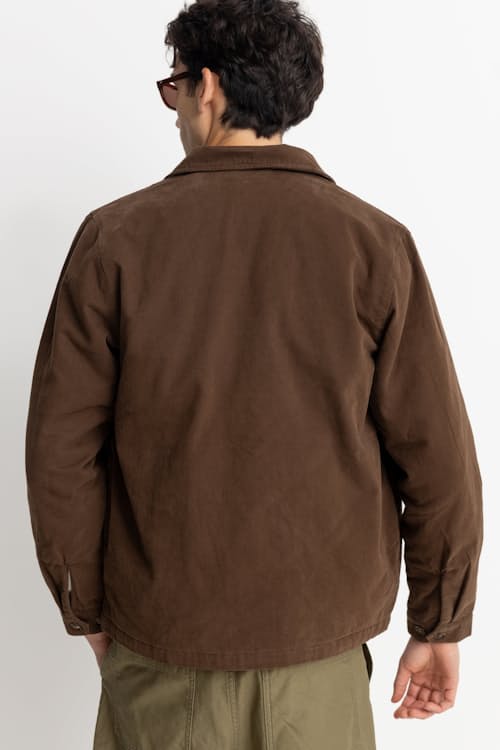 on model image of Insulated Overshirt