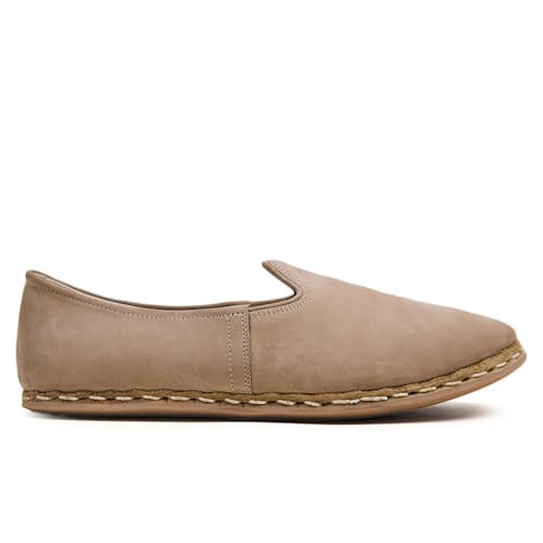 laydown image of Sabah Leather Slip On Shoe