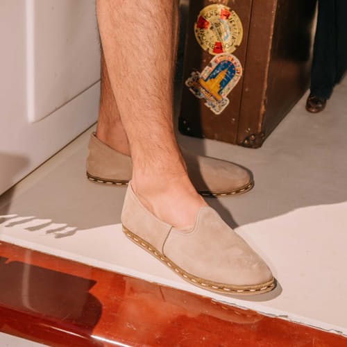 lifestyle image of Sabah Leather Slip On Shoe