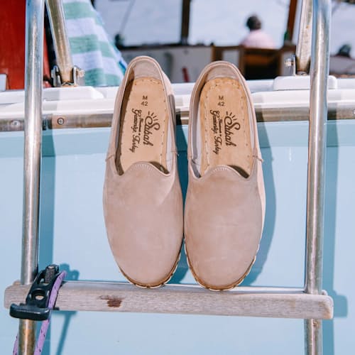 lifestyle image of Sabah Leather Slip On Shoe