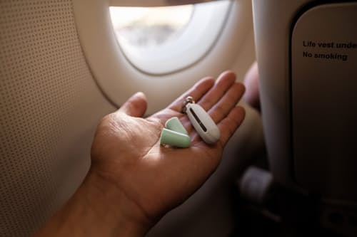 lifestyle image of Travel Earplugs Kit