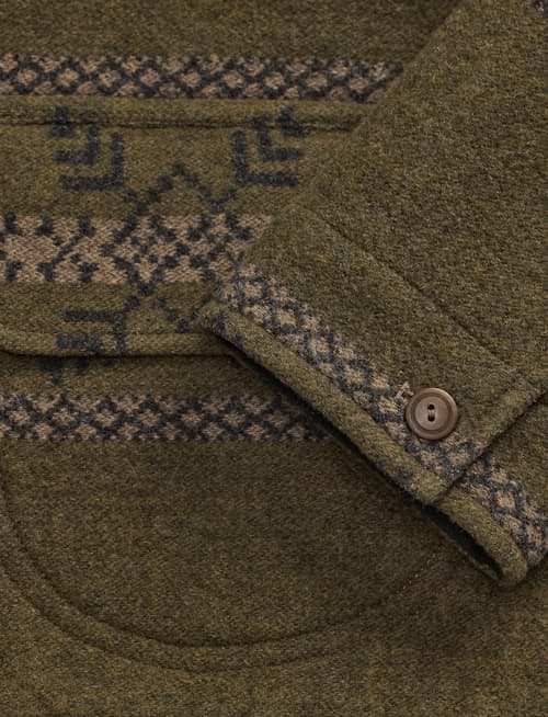 laydown detail image of Jacquard Double Face Martin Jacket