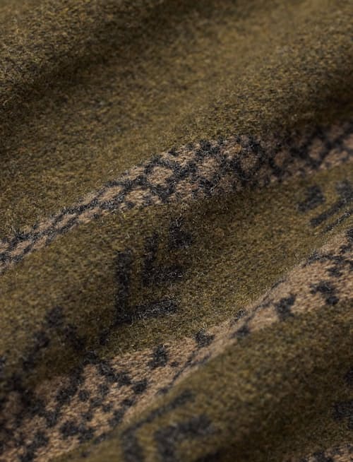 laydown detail image of Jacquard Double Face Martin Jacket