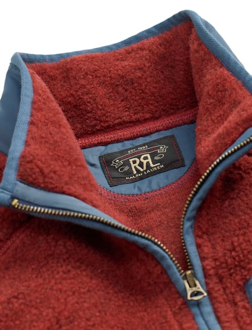laydown detail image of High Pile Full Zip Fleece