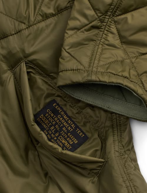 laydown detail image of Quilted Reversible Edmund Bomber Jacket