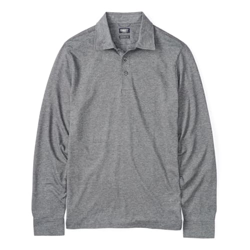 laydown image of Movement Pique Long Sleeve Polo