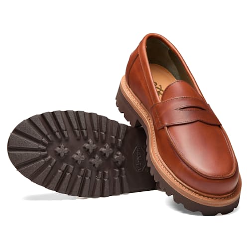 laydown image of Huckberry x Blackstock & Weber Lug Sole Loafer