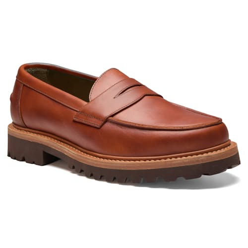 laydown image of Huckberry x Blackstock & Weber Lug Sole Loafer