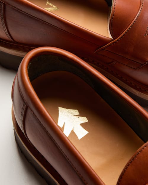 laydown detail image of Huckberry x Blackstock & Weber Lug Sole Loafer