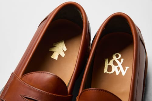 laydown detail image of Huckberry x Blackstock & Weber Lug Sole Loafer