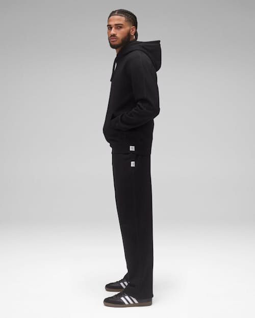 on model image of Midweight Terry Standard Hoodie