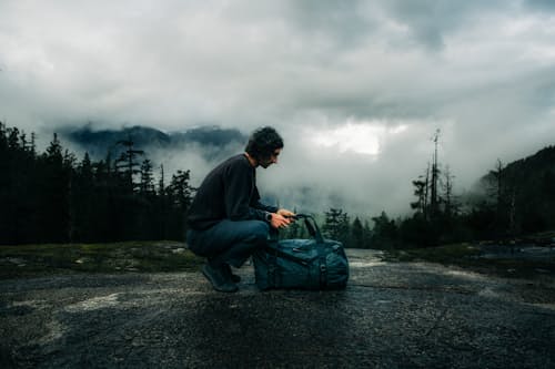 lifestyle image of Toolbox Dyneema Duffel Bag - Exclusive