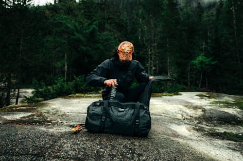 lifestyle image of Toolbox Dyneema Duffel Bag - Exclusive