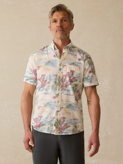 on model image of Breeze Summer Shirt