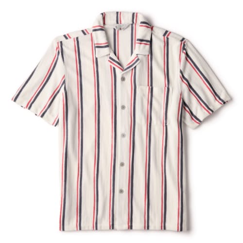 laydown image of Cabana Towel Terry Surf Shirt