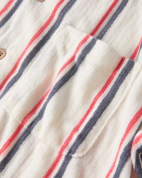 laydown detail image of Cabana Towel Terry Surf Shirt