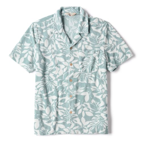 laydown image of Cabana Towel Terry Surf Shirt