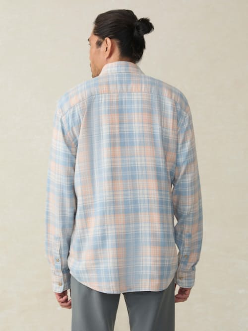 on model image of Breeze Long Sleeve Shirt