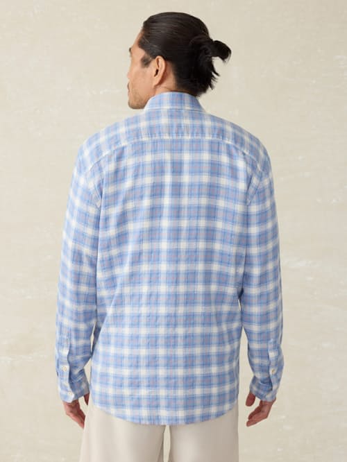 on model image of Breeze Long Sleeve Shirt