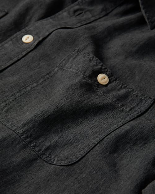 laydown detail image of Tried and True Short Sleeve Chambray Shirt