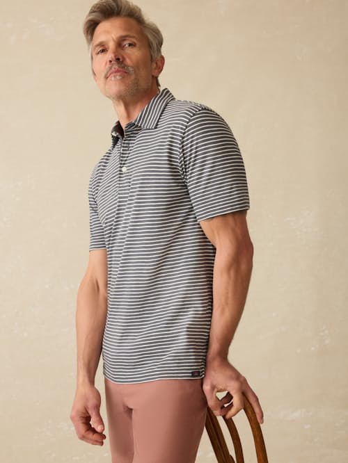 on model image of Sunwashed Polo