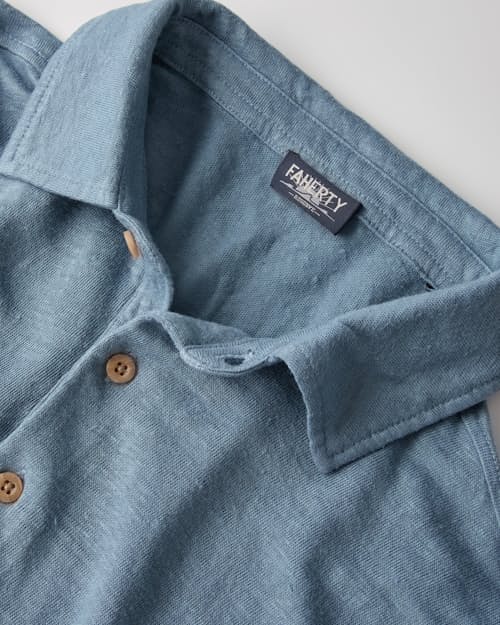 laydown detail image of Linen Polo