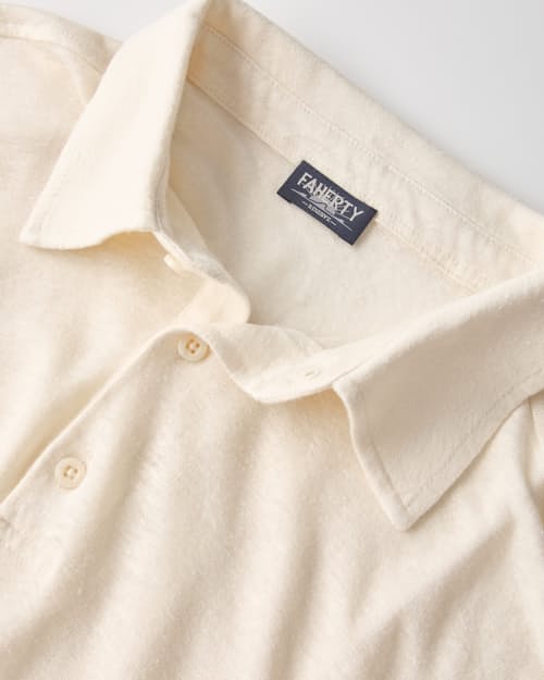 laydown detail image of Linen Polo