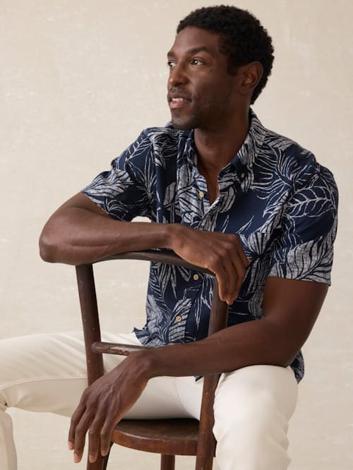 on model image of Breeze Summer Shirt