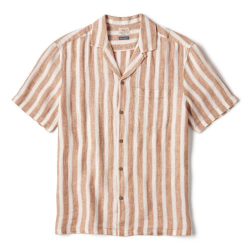 laydown image of Palma Linen Short Sleeve Shirt