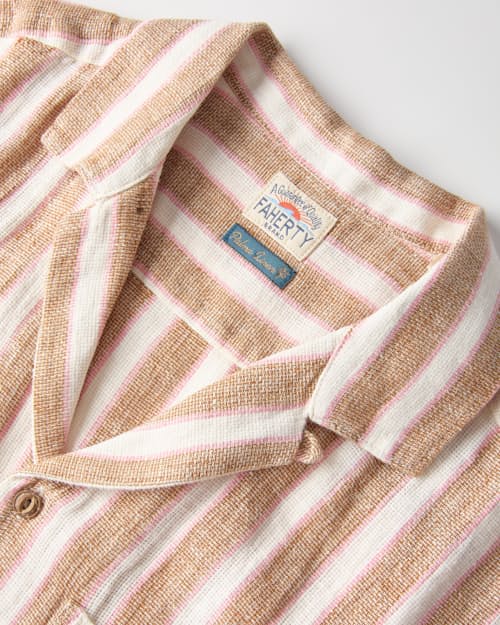 laydown detail image of Palma Linen Short Sleeve Shirt