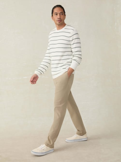 on model image of Sunwashed Crewneck Sweater