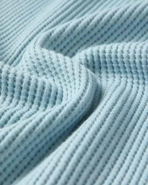 laydown detail image of Waffle Johnny Collar Knit Polo