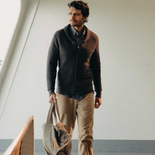 lifestyle image of The Crawford Sweater