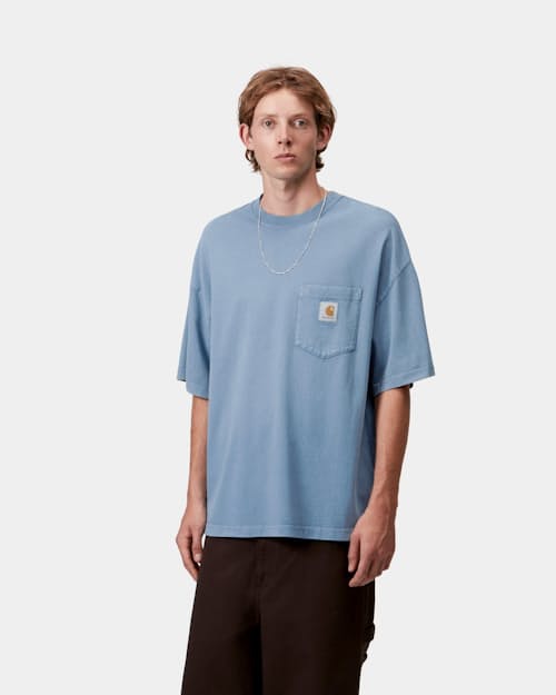 on model image of Hudson Pocket T-Shirt