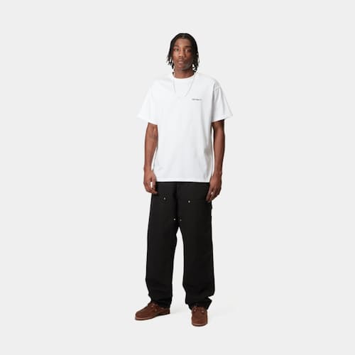on model image of Double Knee Canvas Pant