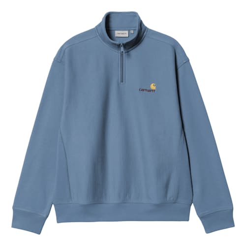 laydown image of Half-Zip American Script Sweatshirt