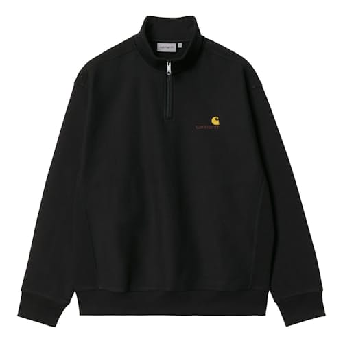 laydown image of Half-Zip American Script Sweatshirt