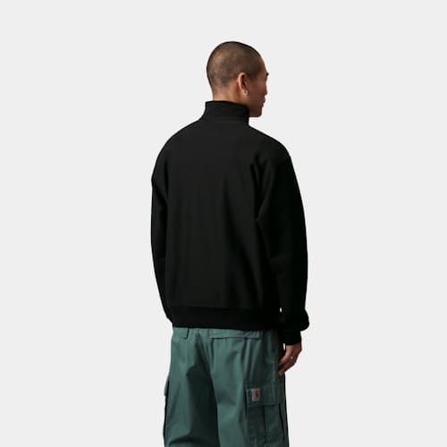 on model image of Half-Zip American Script Sweatshirt