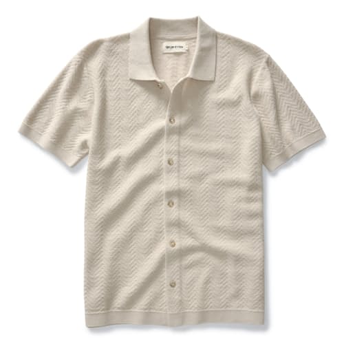 laydown image of The Playa Sweater Polo