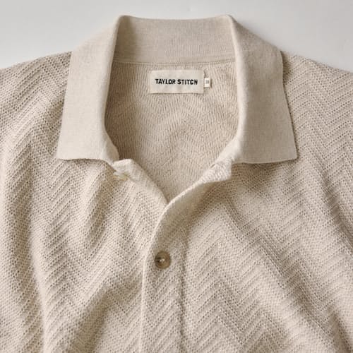 laydown detail image of The Playa Sweater Polo